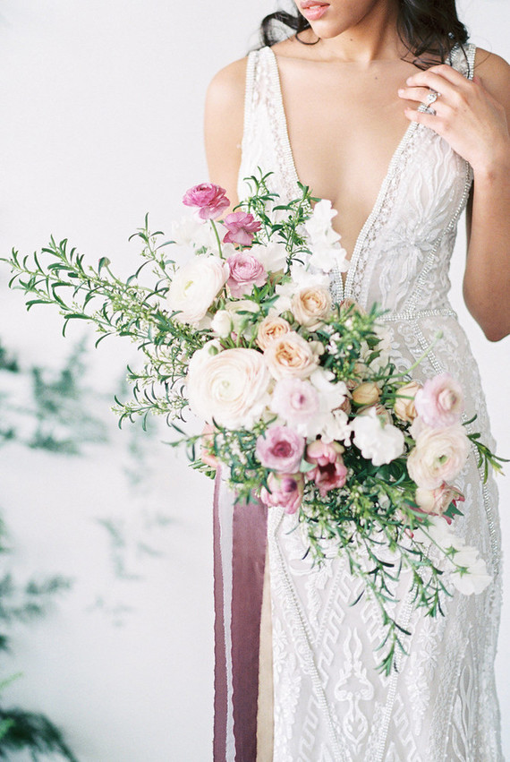 Spring bridal bouquet