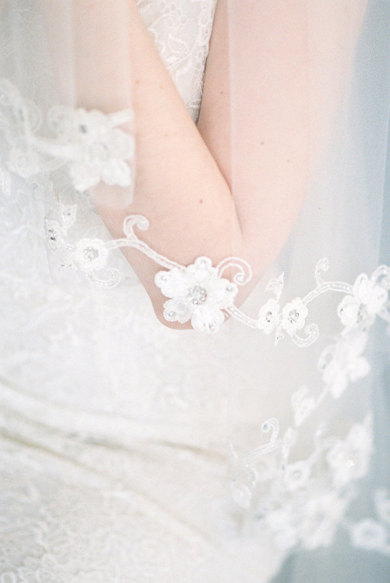 Spring bridal veil
