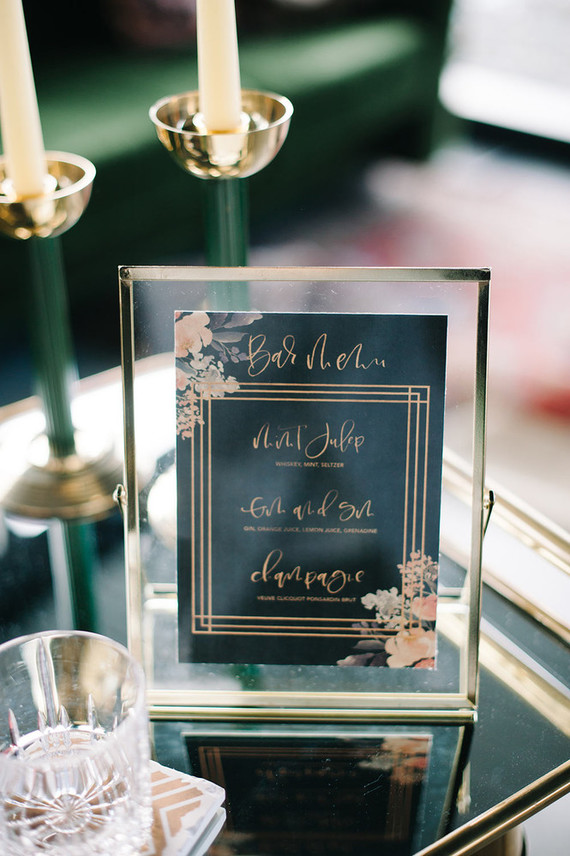 Bar menu Inspiration