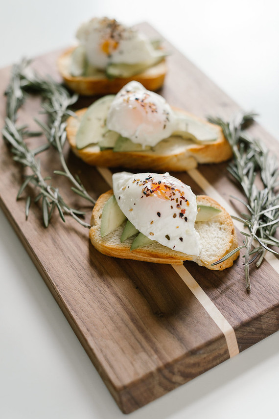 poached eggs on toast for brunch