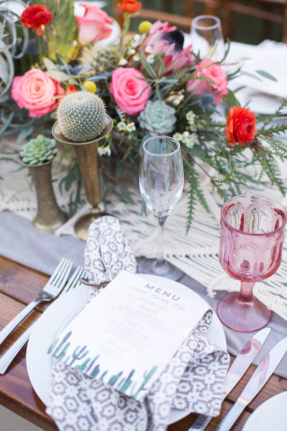 Cactus menu design Inspiration