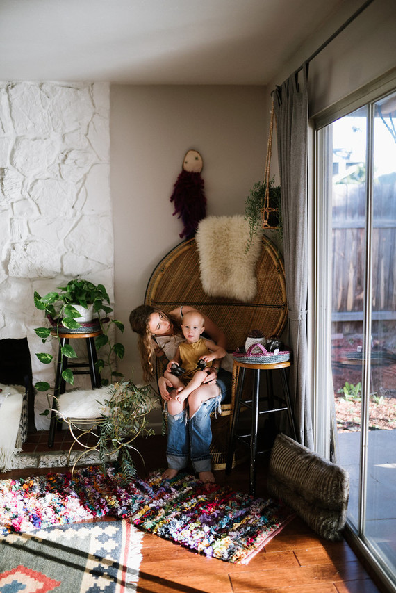 Bohemian mother-son photos