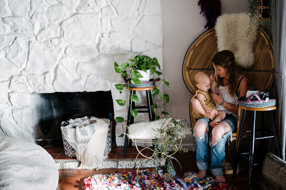 Bohemian mother-son photos