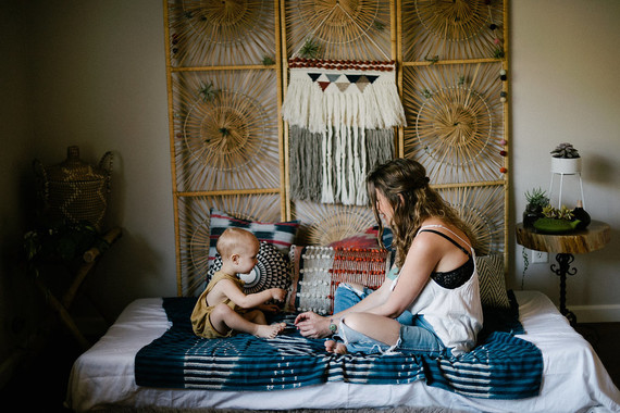 Bohemian mother-son photos