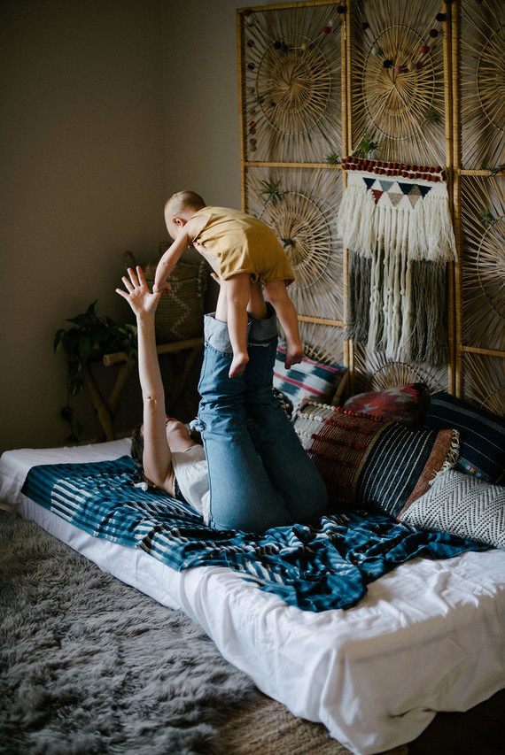 Bohemian mother-son photos