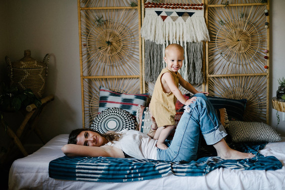 Bohemian mother-son photos