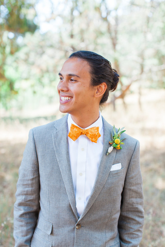 Orange bowtie