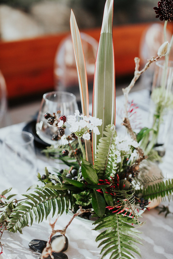 Fern centerpieces