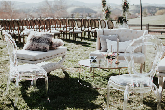 White wedding lounge