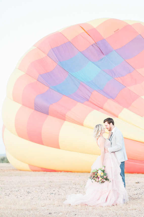 Hot air balloon wedding inspiration