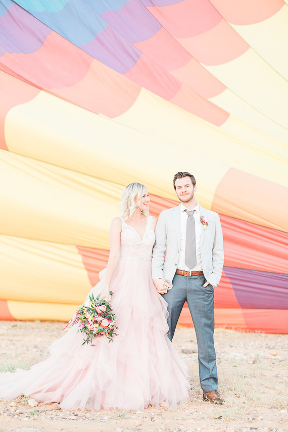 Hot air balloon wedding inspiration