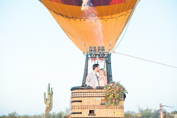 Hot air balloon wedding inspiration