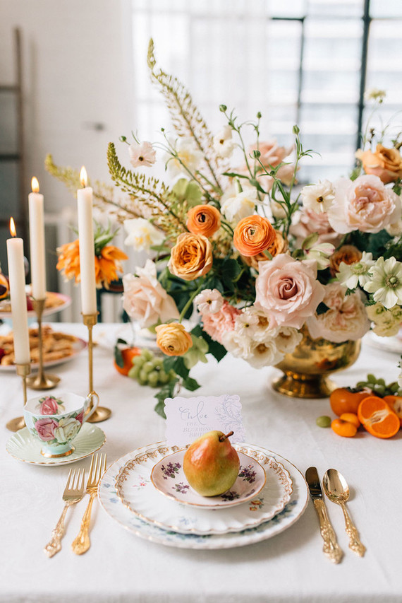 Vintage place setting