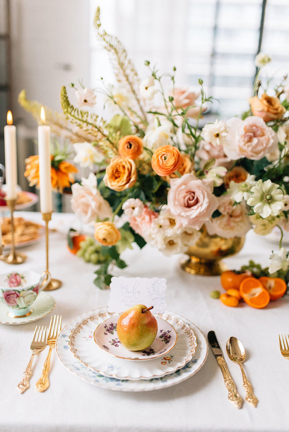 Vintage place setting