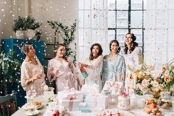 Vintage bachelorette tea party inspiration