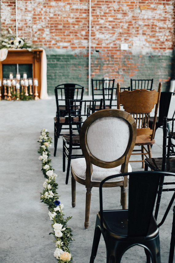 Industrial wedding ceremony