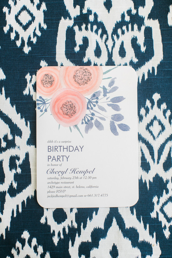 Spring birthday invites