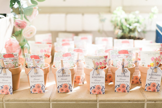 Floral party favors