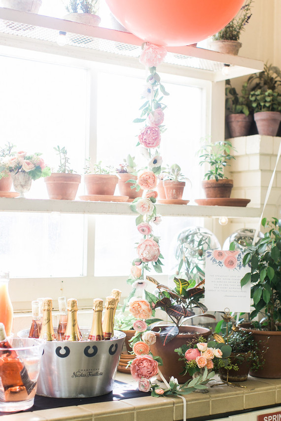 Paper flower garland