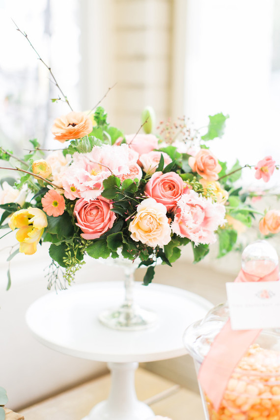 Spring floral arrangement