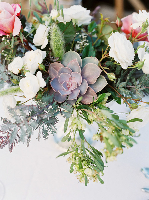 Succulent floral arrangement