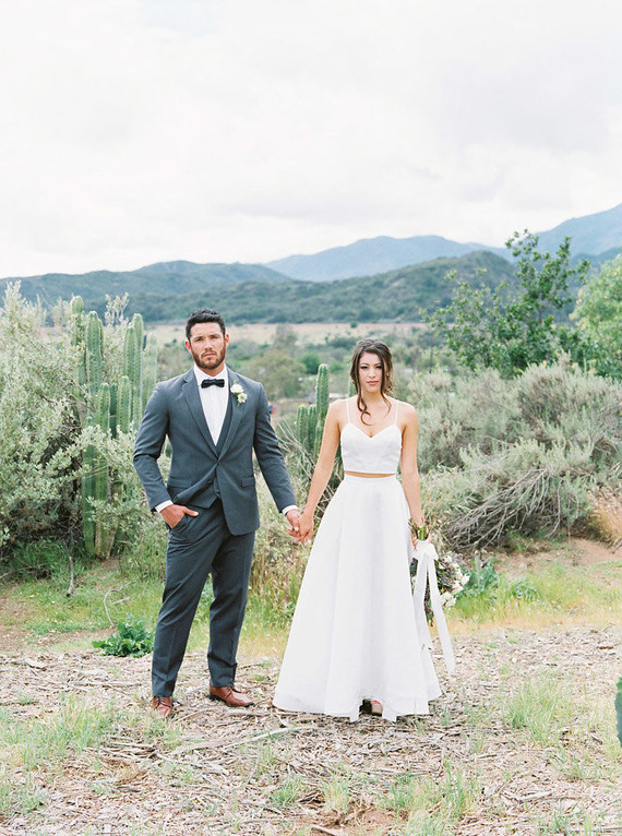 Ranch wedding portrait