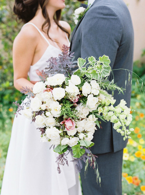 White bridal bouquet