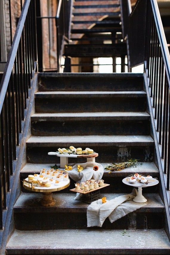 Modern wedding desserts