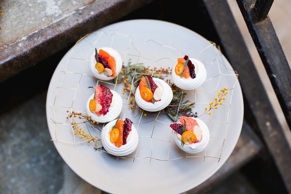 Modern wedding desserts