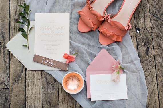 Calligraphy wedding invitations