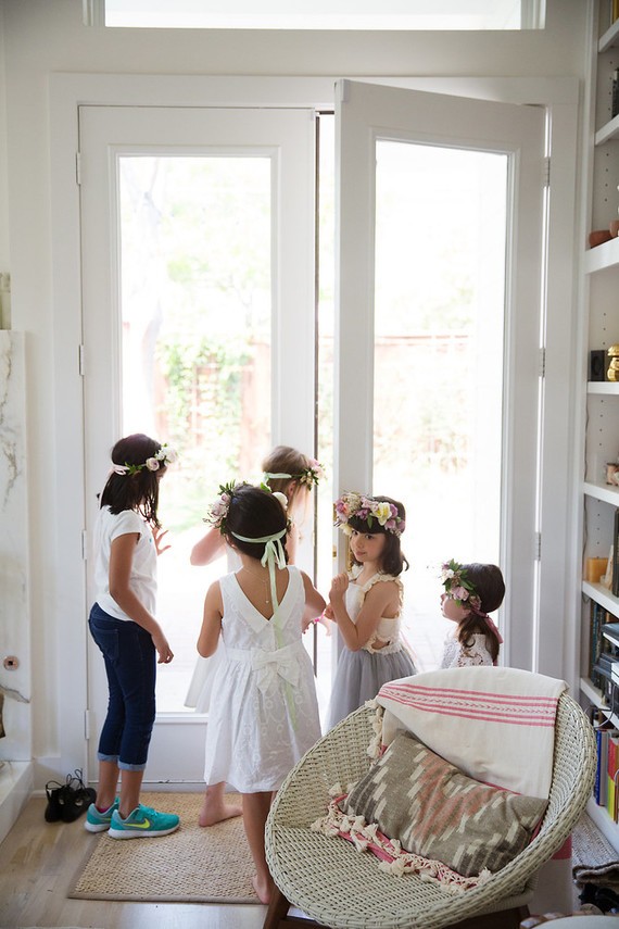 Spring girl's maypole party