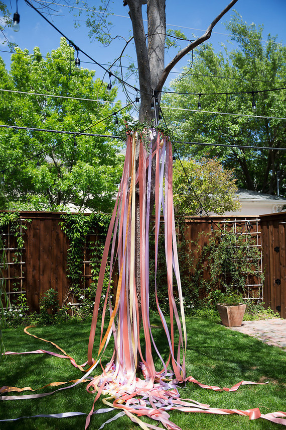 Spring girl's maypole party