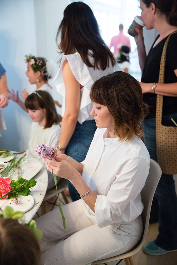 Spring girl's maypole party