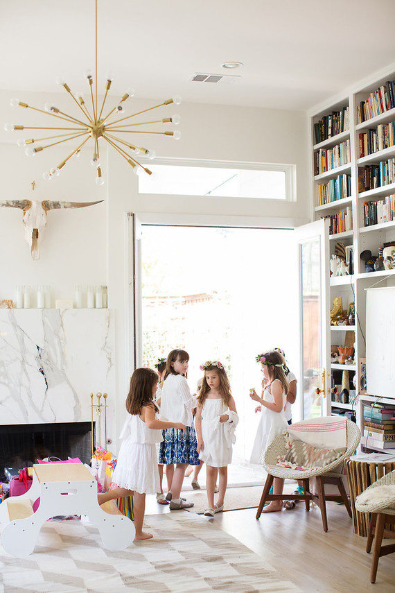 Spring girl's maypole party