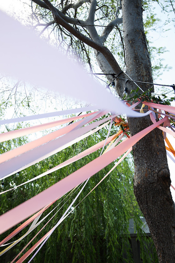 Spring girl's maypole party