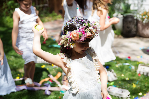 Spring girl's maypole party