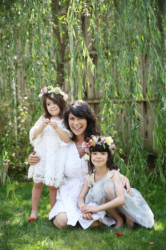 Spring girl's maypole party