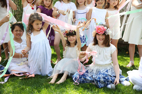 Spring girl's maypole party