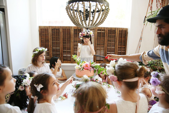 Spring girl's maypole party
