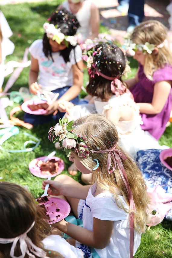 Spring girl's maypole party