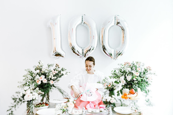 100 Days photo session and party Inspiration