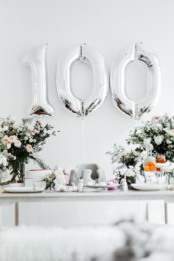 100 Days photo session and party Inspiration