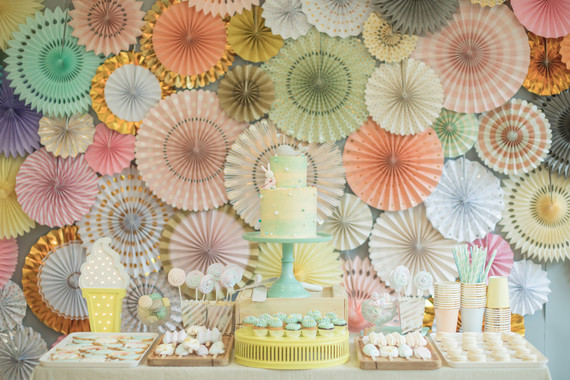 Pastel dessert party