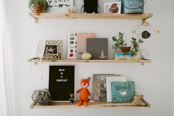 nursery shelves