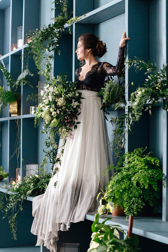Green and white bouquet