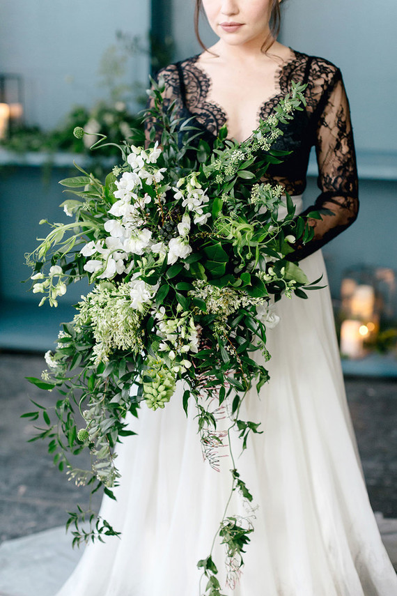 Green and white bouquet Inspiration