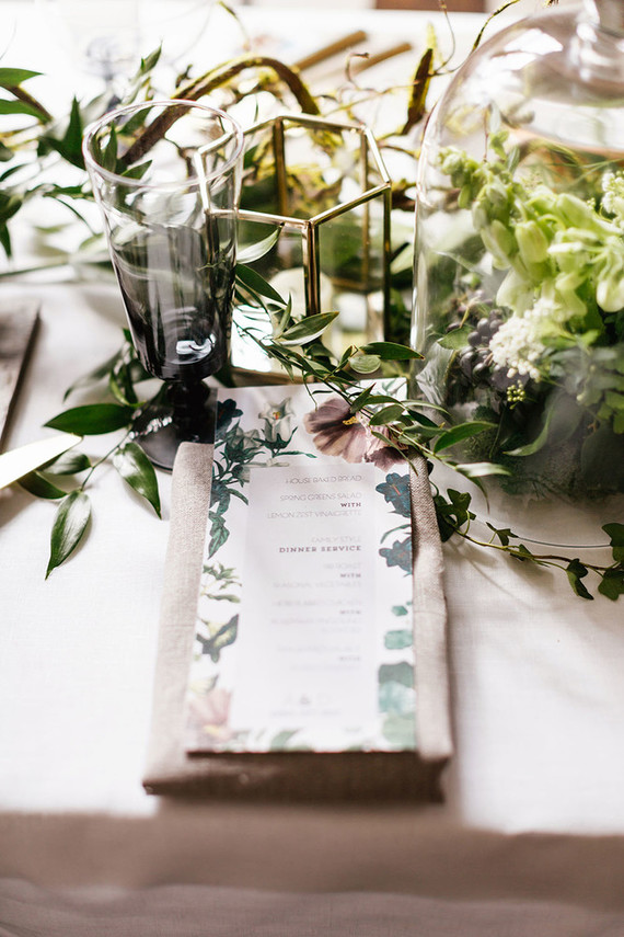 Botanical menu