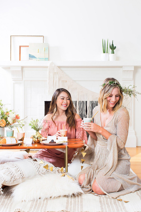 Boho bridal shower