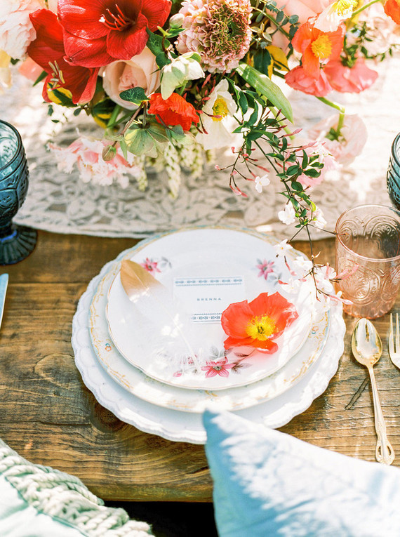Spring place setting