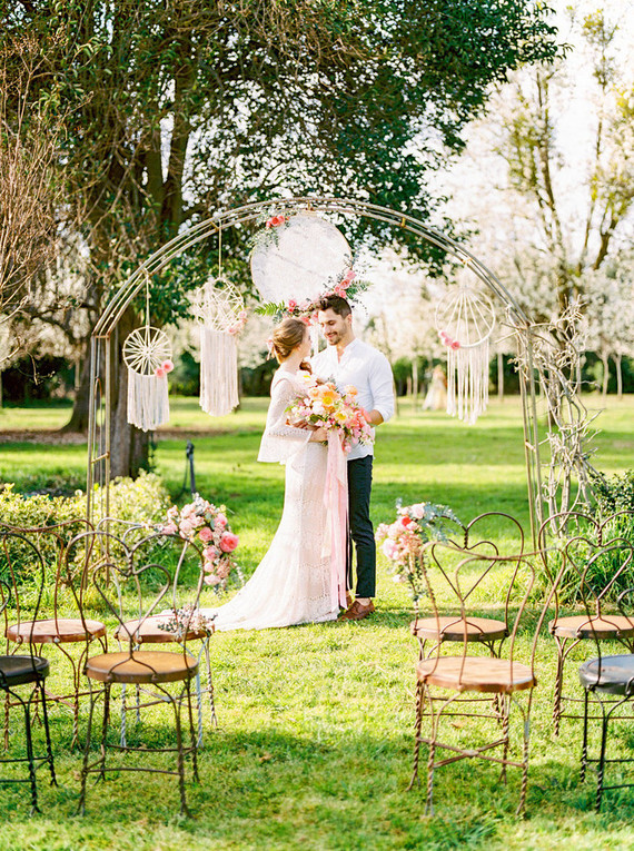 Spring boho wedding